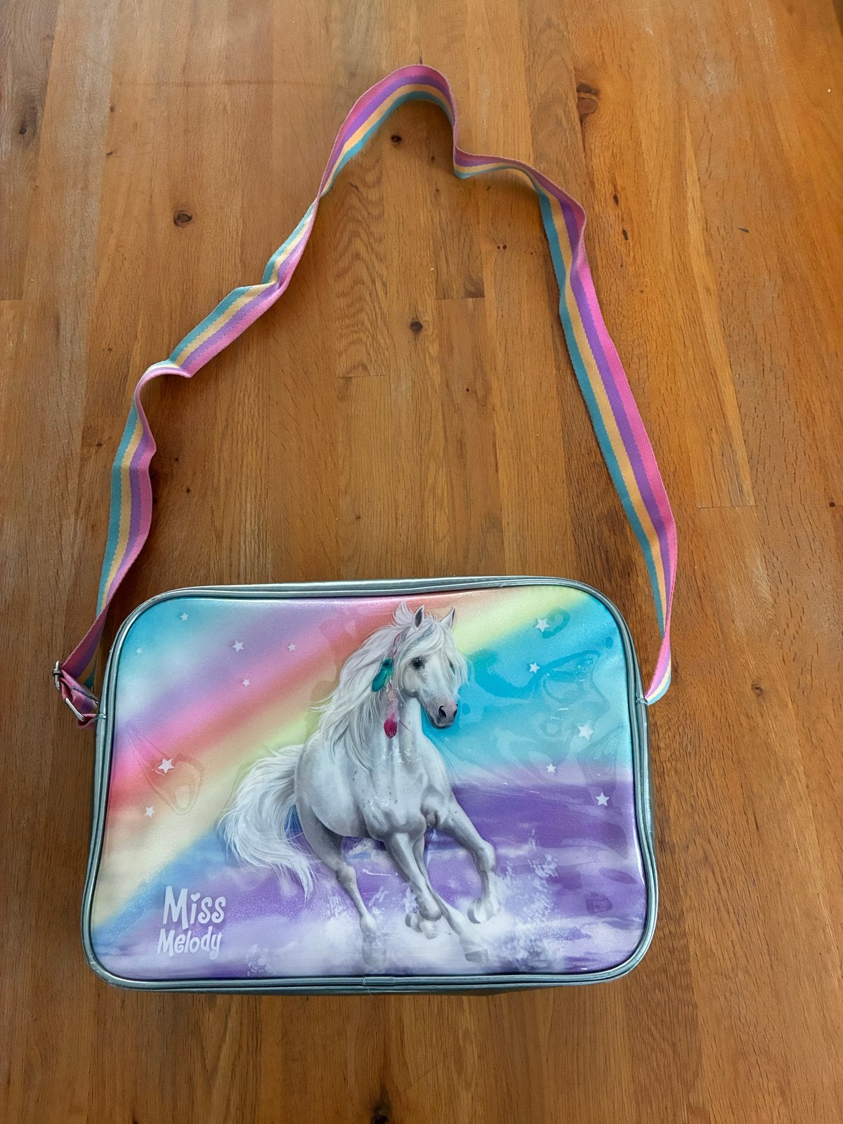 Miss Melody schoudertas met paard en regenboog, Ophalen of Verzenden, Gebruikt