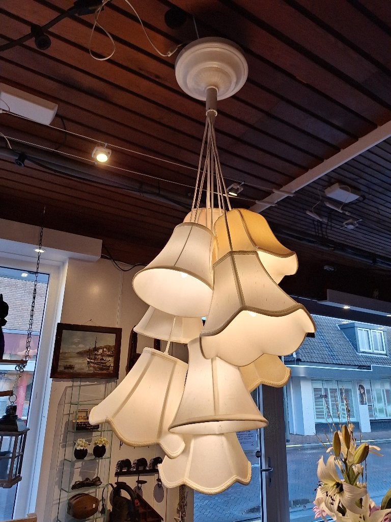 Zuiver Granny lamp met 9 kapjes, Huis en Inrichting, Ophalen, Gebruikt, Vintage, Klassiek, Romantisch, Onbekend
