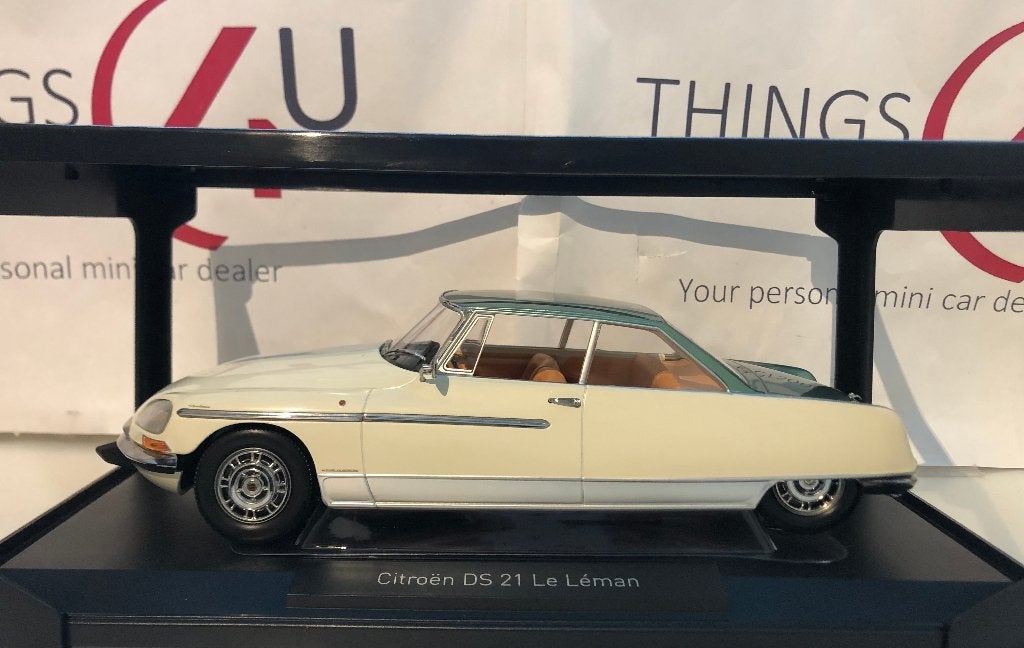 Norev 1:18 Citroen DS 21 Le Léman 1968 Ivory&groen metallic, Ophalen of Verzenden, Nieuw, Auto, Norev