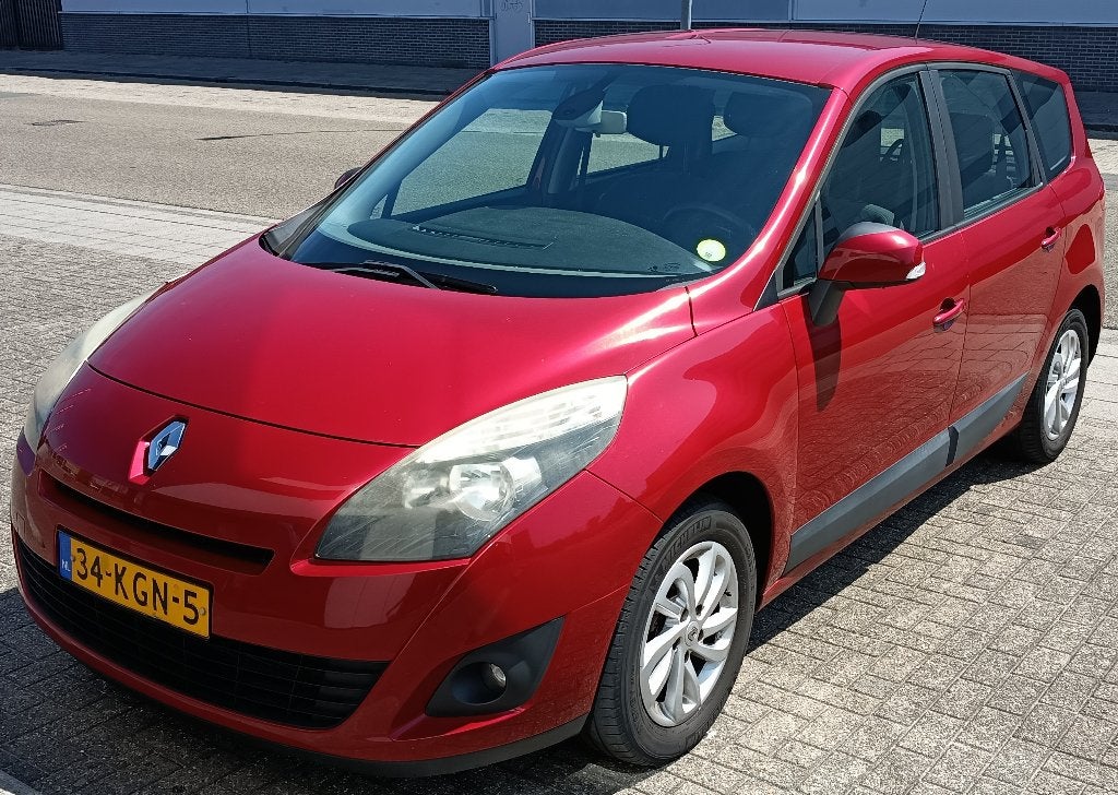 Renault Grand Scenic 1.4 TCE 5P 2009 Rood, Voorwielaandrijving, 745 kg, Stof, 4 cilinders