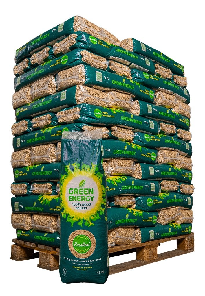 100% Dennenhout pellets | Houtpellets 975kg, Tuin en Terras, Haardhout, Minder dan 3 m³, Ophalen, Overige houtsoorten