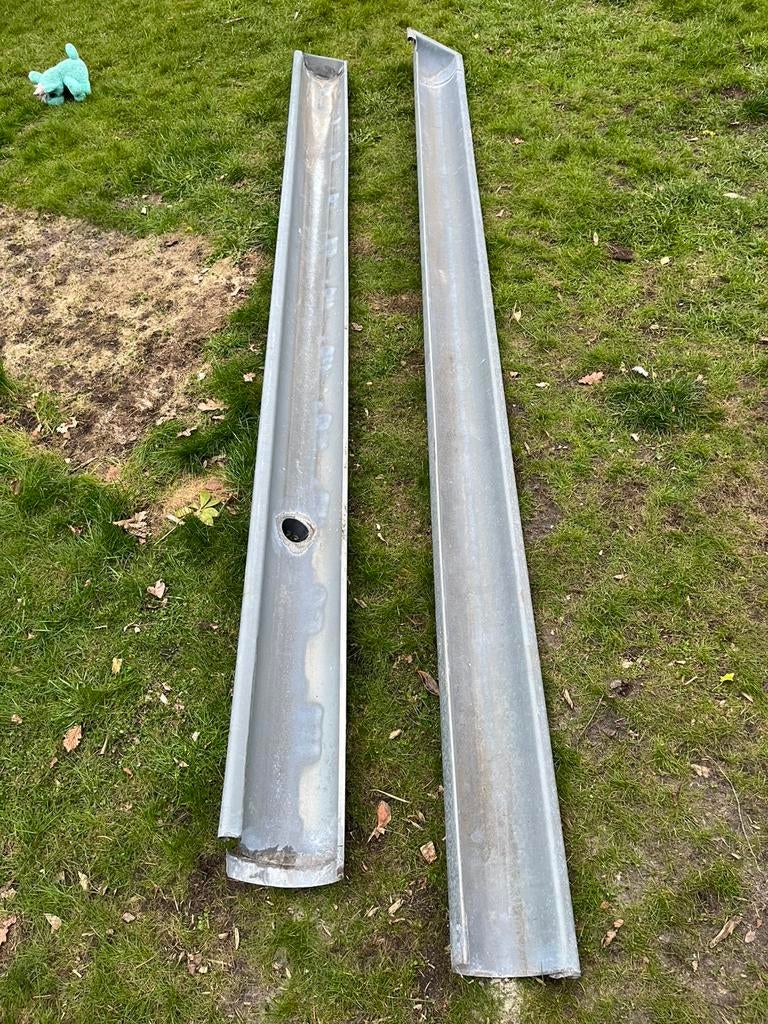 Zinken goot, zware kwaliteit, 2 x 3 meter, Ophalen, Gebruikt