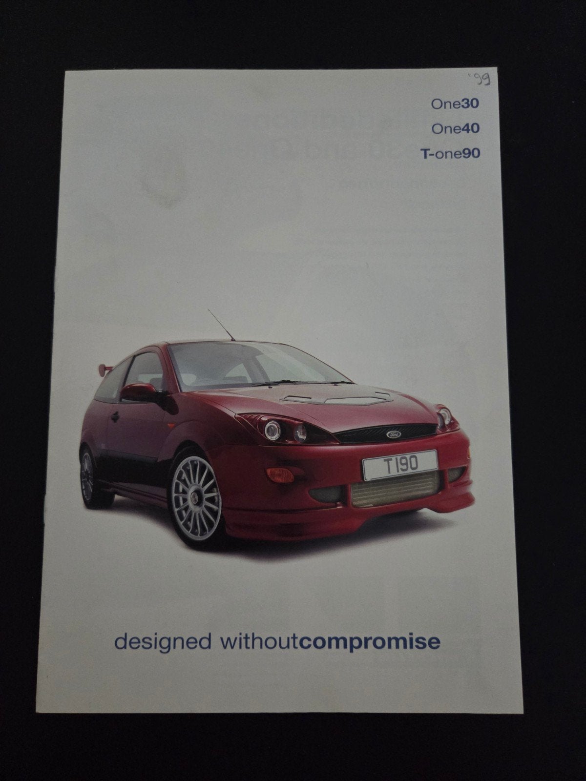 Brochure DPRS Ford Focus One30 / One40 / T-One90 1999, Ophalen of Verzenden, Zo goed als nieuw, Ford