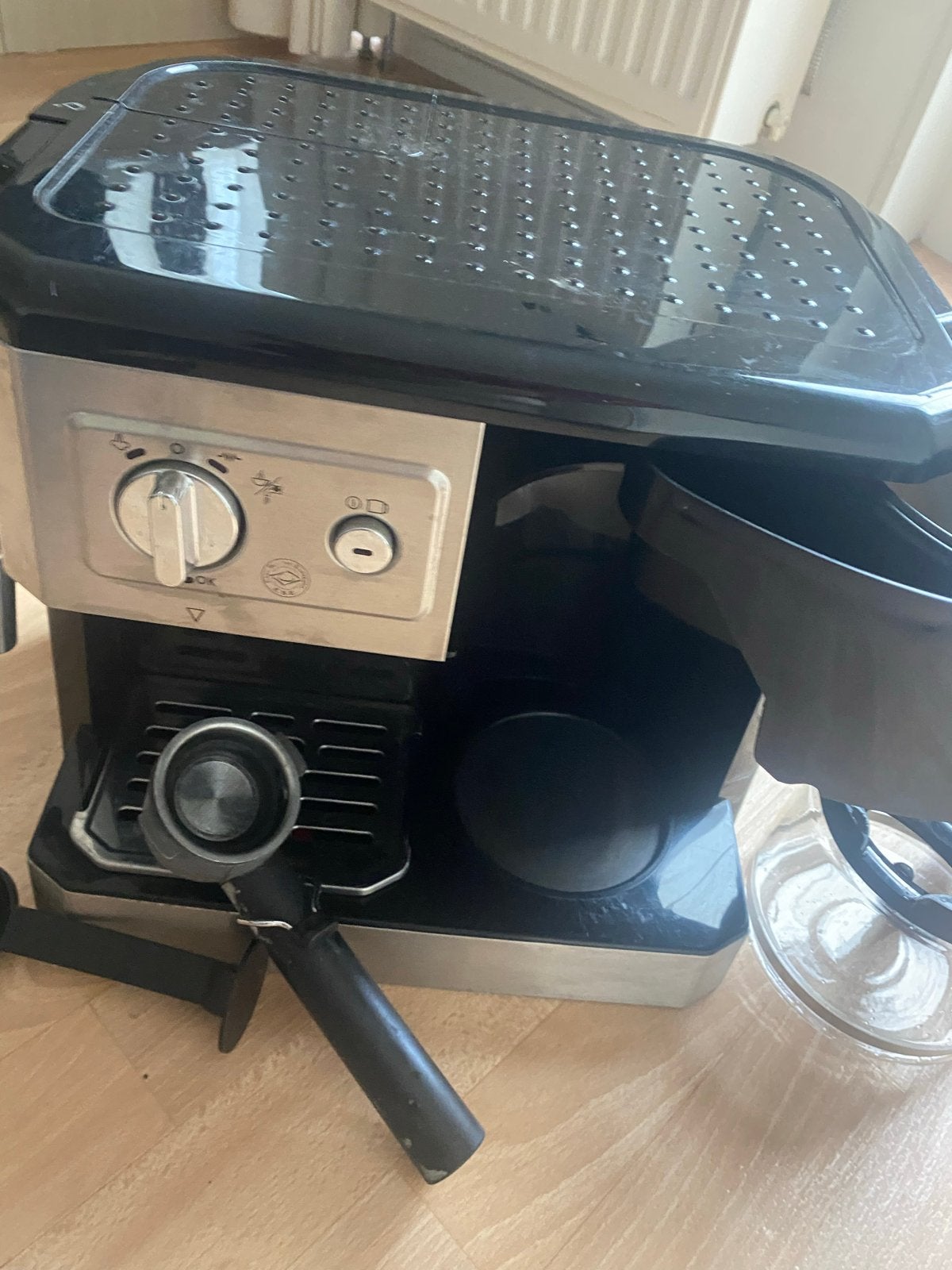 Koffiezetapparaat, Witgoed en Apparatuur, Stoompijpje, Gebruikt, Gemalen koffie, Ophalen of Verzenden
