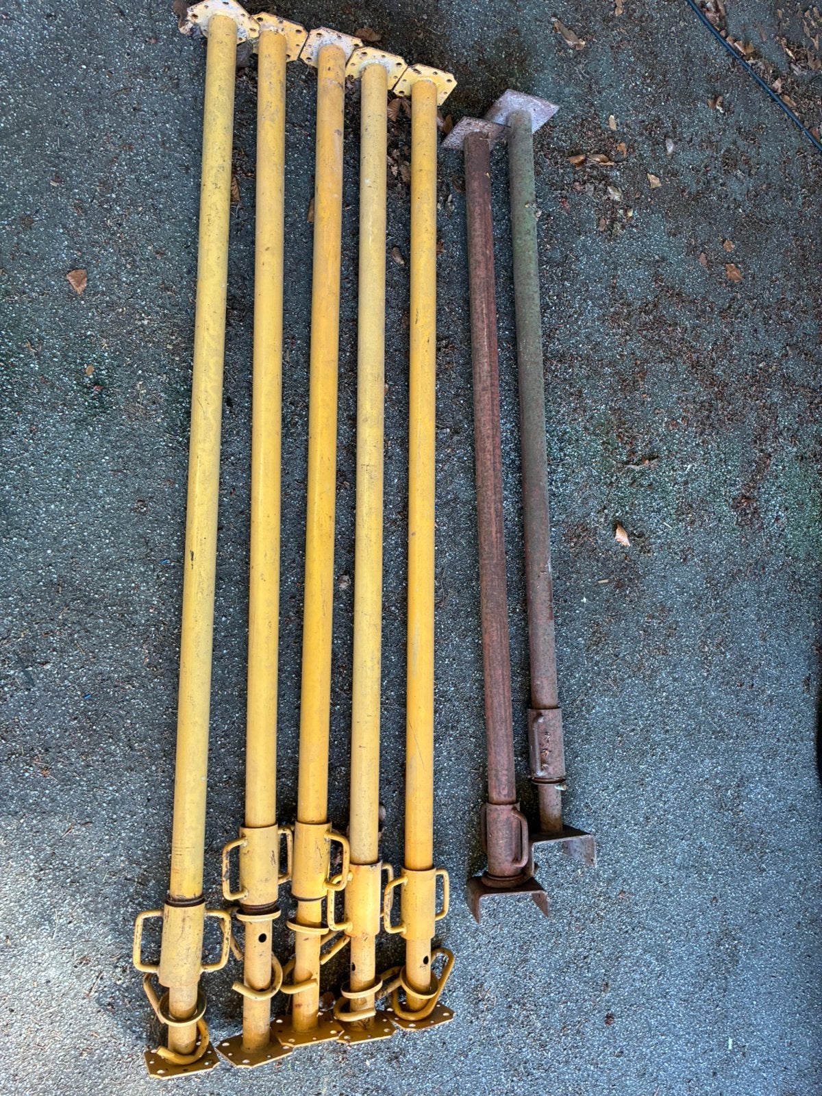Stempels 7 stuks, Doe-het-zelf en Verbouw, Ophalen, Gebruikt, Overige typen, 2 tot 5 meter