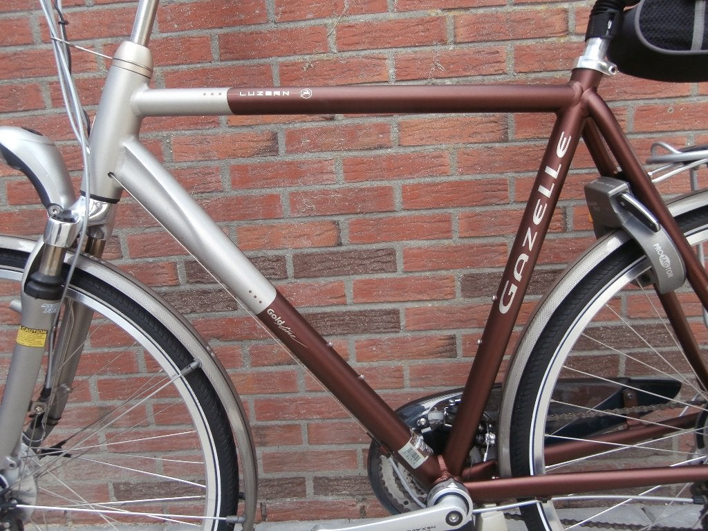 ALS NIEUWE Gazelle Luzern Goldline heren 61 cm., Ophalen, 28 inch, Vering, Zo goed als nieuw