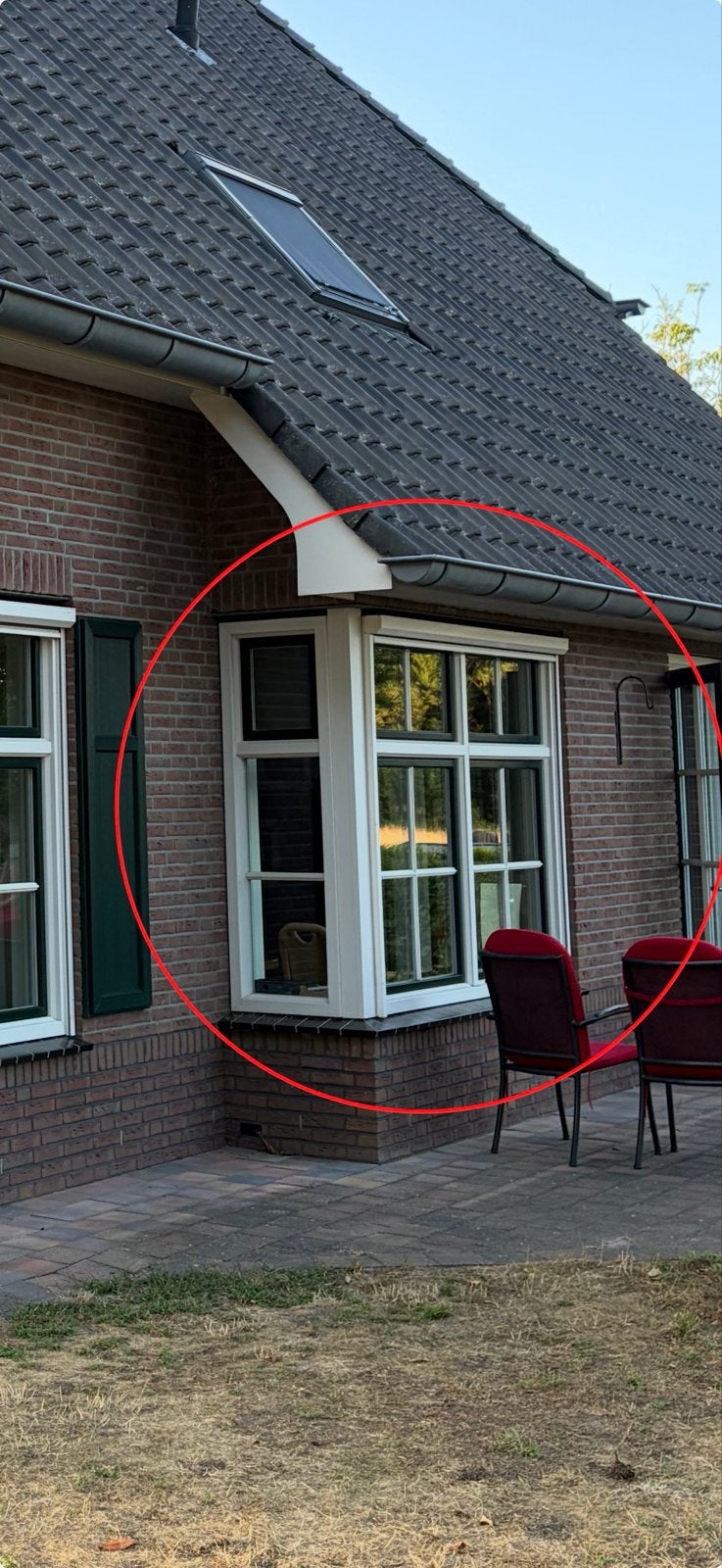 Dubbel raam kozijn kunststof Finstral, Ophalen, Gevelraam of Ruit, 120 tot 160 cm, Zo goed als nieuw