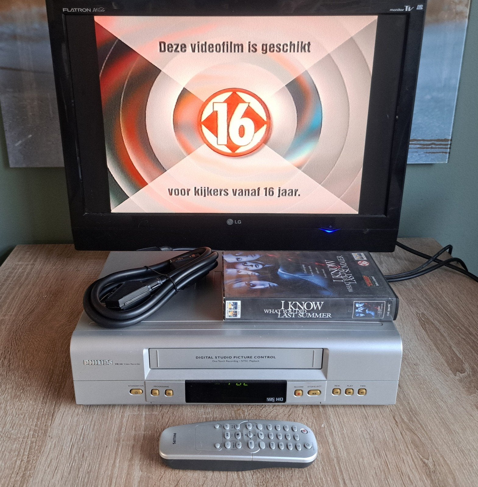 Philips VHS Videorecorder met afstandsbediening, Ophalen of Verzenden, Zo goed als nieuw, VHS-speler of -recorder