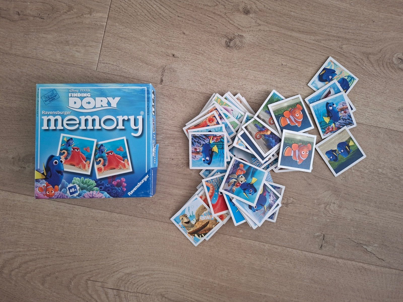 Finding Dory Memory spel Ravensburger, Een of twee spelers, Ophalen of Verzenden, Gebruikt, Ravensburger