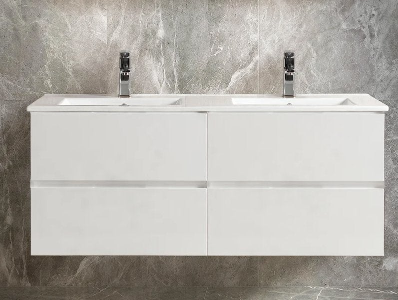 SALE! Badkamermeubel, Sanitair, Keramiek, Lades, 120cm, Kode, Ophalen of Verzenden, Nieuw, Wit