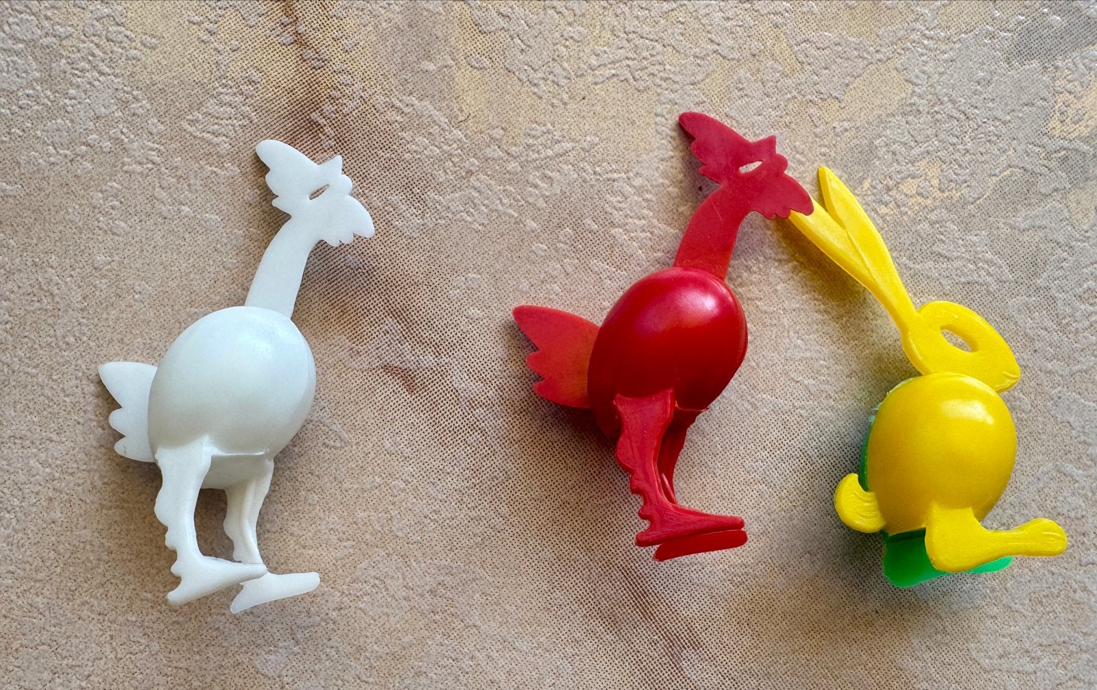 De Gruyter Plastic Kippen en Konijn Pasen jaren 60, Ophalen of Verzenden, Huis en Inrichting