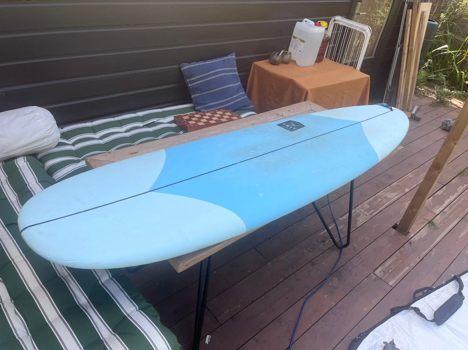 7”0 Surfboard 2x gebruikt, Ophalen, Zo goed als nieuw, Plank