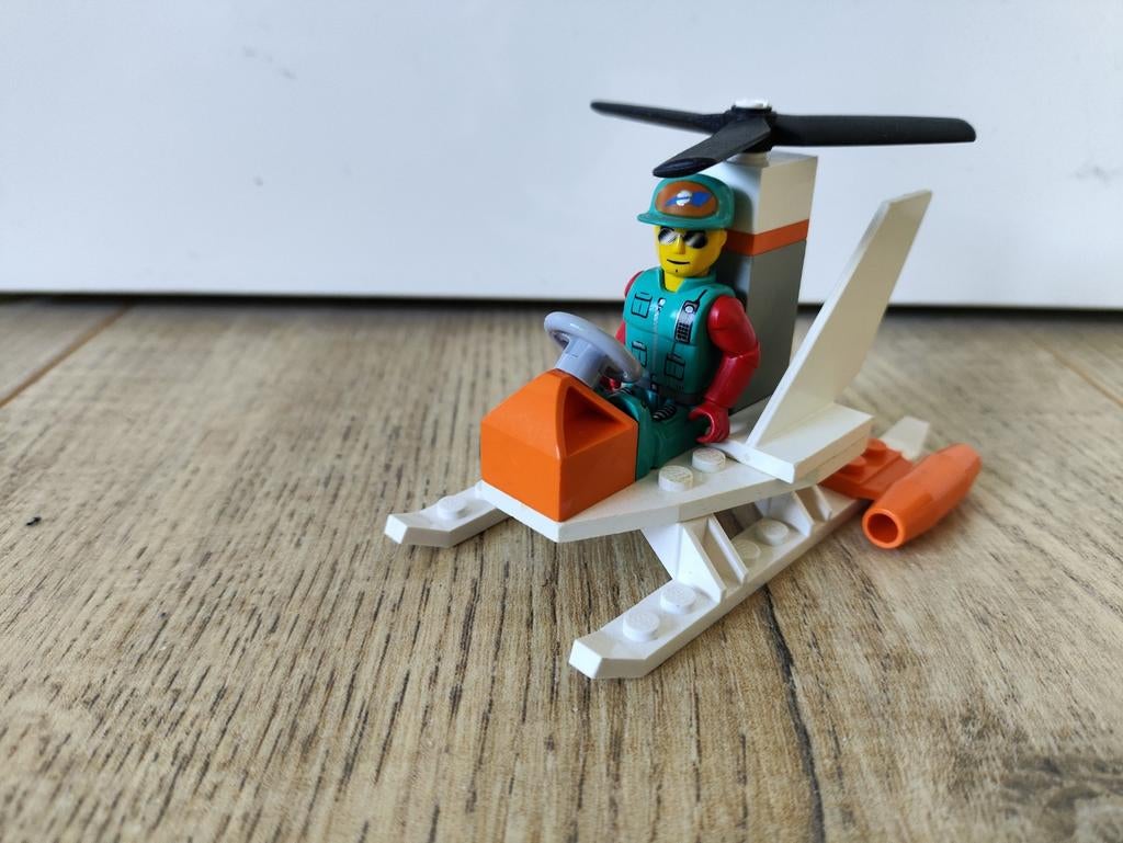 4613 Lego Helikopter met piloot (zonder bouwinstructies, Ophalen of Verzenden, Gebruikt