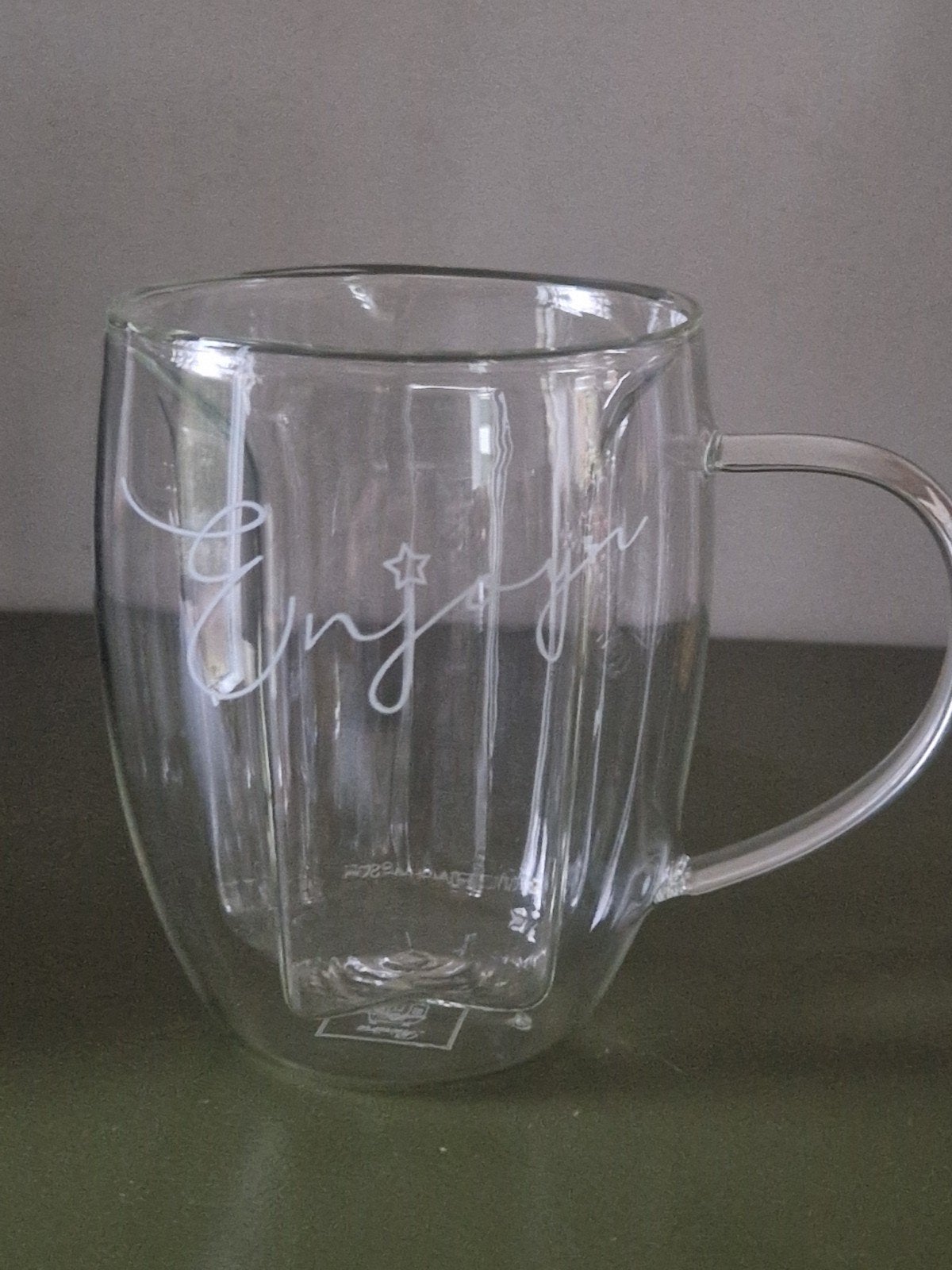 Nieuw Rivièra Maison dubbelwandig kerst glas Enjoy, Ophalen, Nieuw
