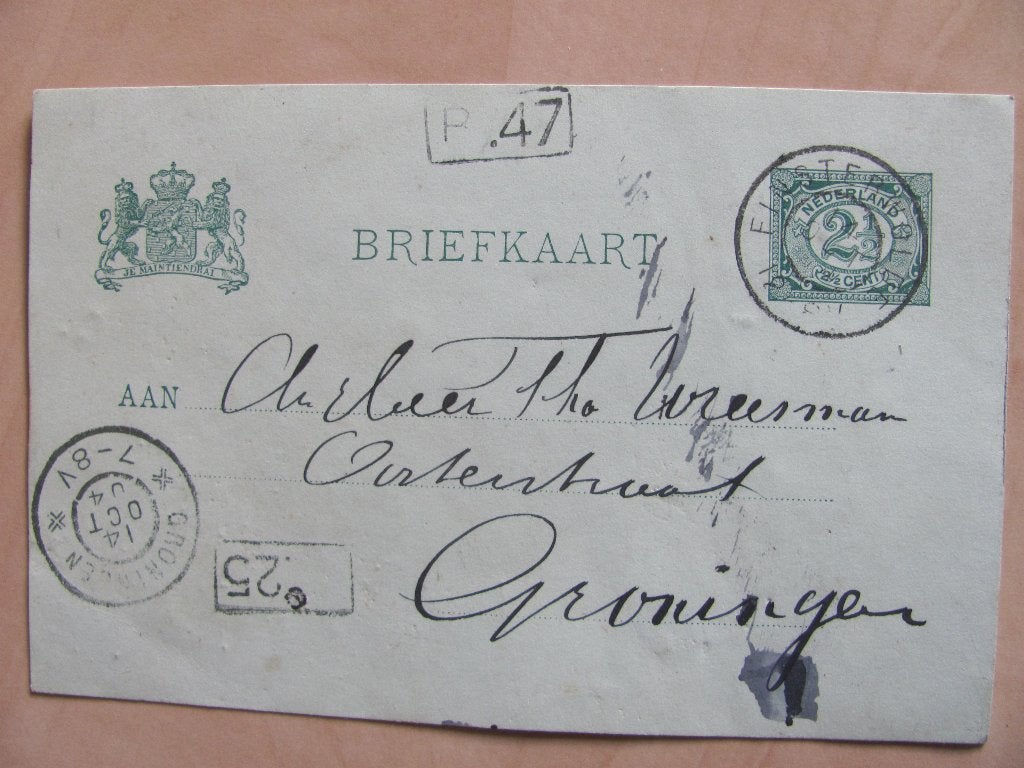 Finsterwolde 1904 Hapkes, Ophalen of Verzenden, Briefkaart