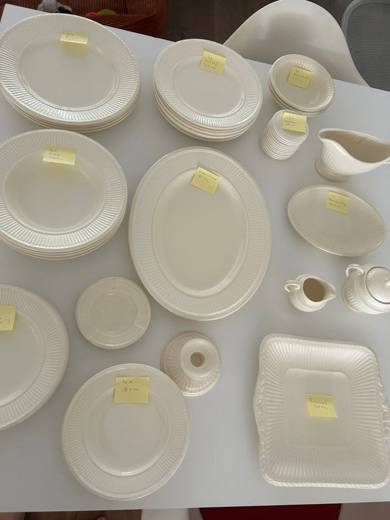 Wedgwood Edme 44 stuks, kijk foto's!, Huis en Inrichting, Ophalen, Gebruikt, Wedgwood, Compleet servies
