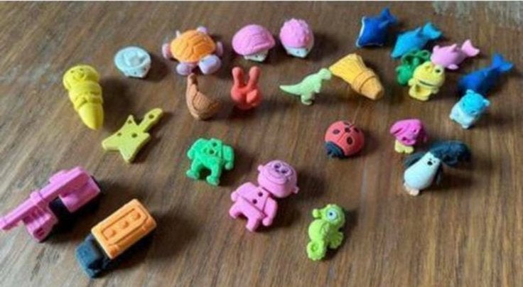 Vintage gummen figuurtjes, Ophalen of Verzenden, Gebruikt