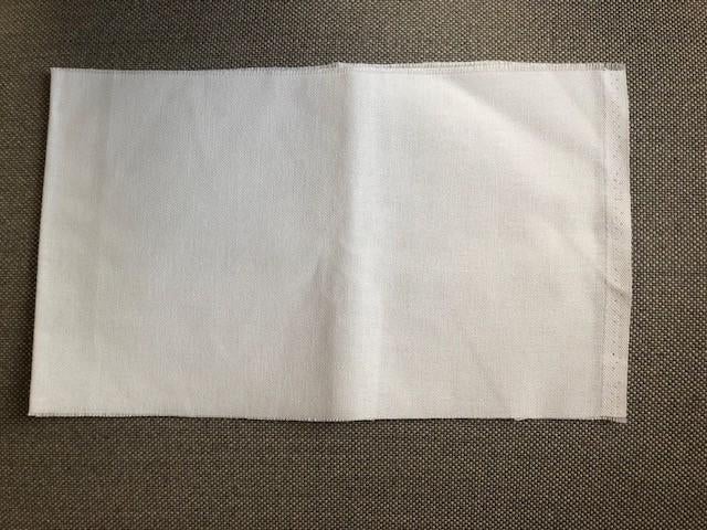 borduurstof jobelan wit 20 x 65 cm, Hobby en Vrije tijd, Ophalen of Verzenden, Nieuw, Handborduren, Overige typen