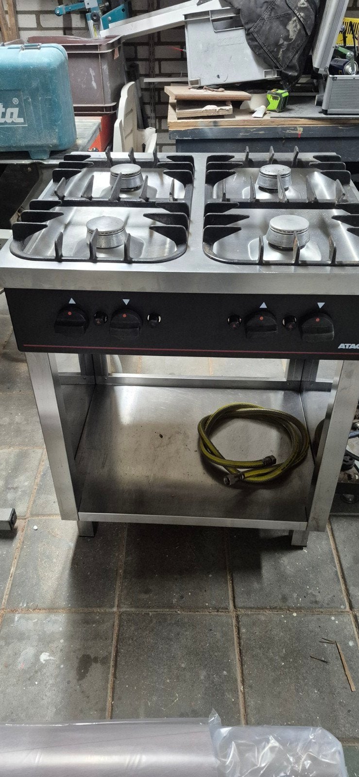 4pits gastoestel  voor de horeca, 60 cm of meer, Ophalen of Verzenden, Gas, Vrijstaand