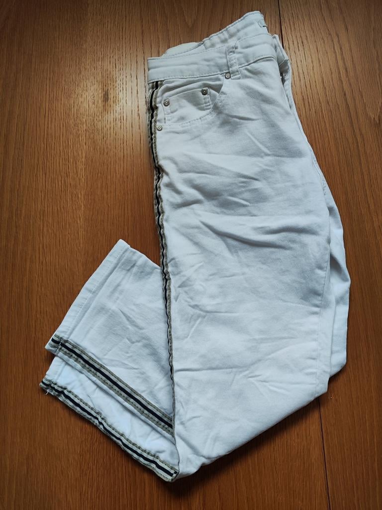 Place du Jour witte jeans met streepdetail - Maat 38, Kleding | Dames, Ophalen of Verzenden