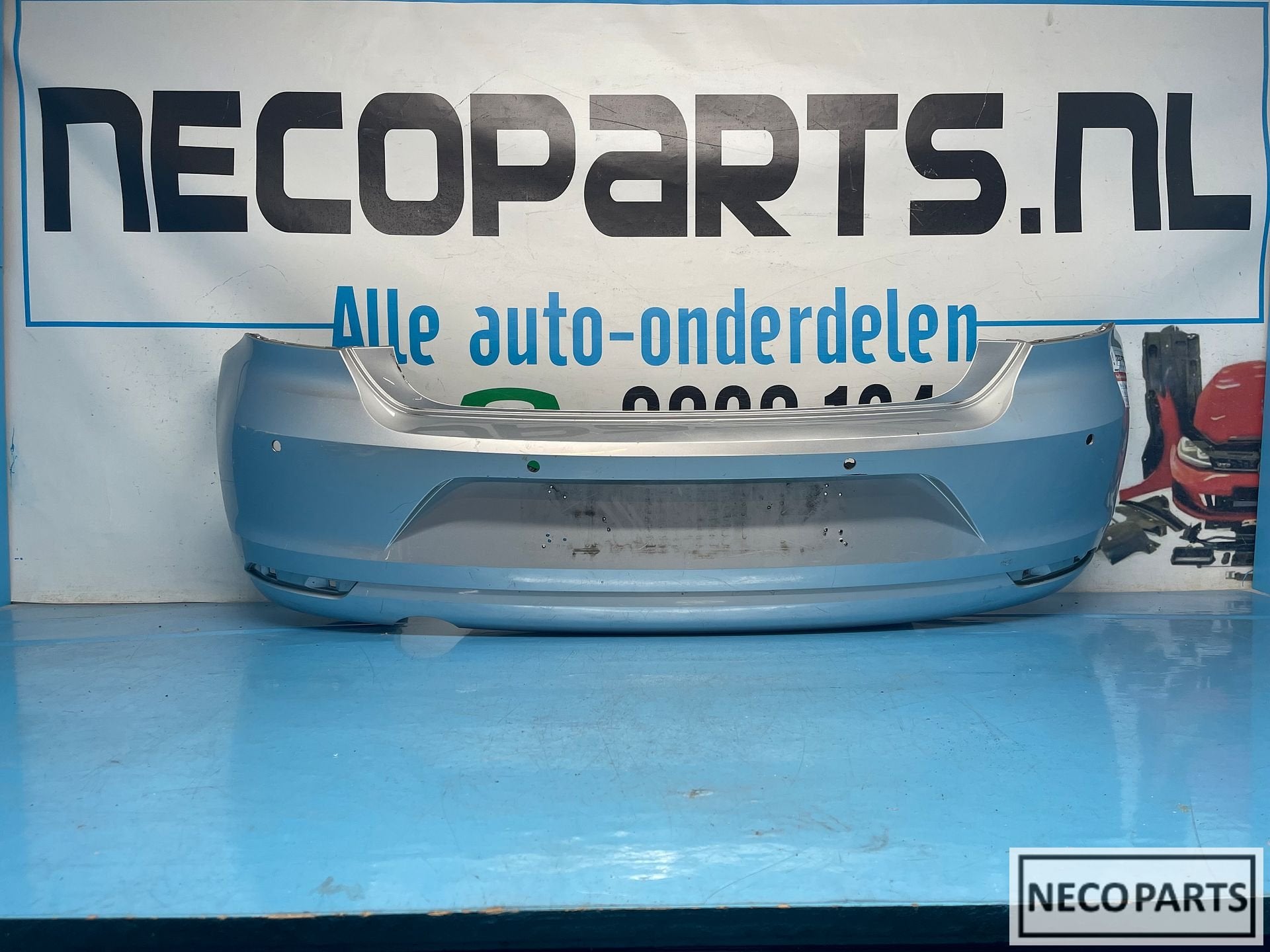 VW POLO 6C BUMPER ACHTERBUMPER ORIGINEEL ALLES LEVERBAAR, Gebruikt, Volkswagen, -, Ophalen of Verzenden