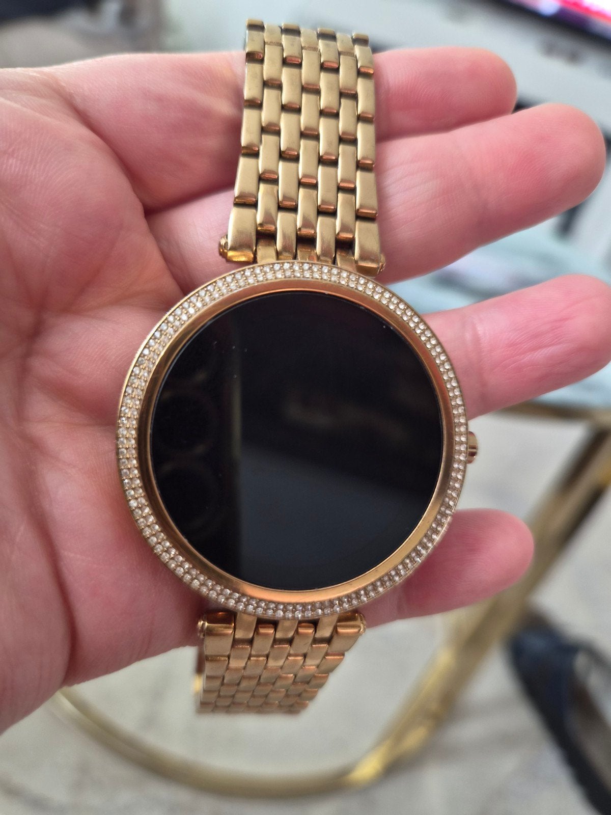 Micheal Kors smart wacth, Ophalen of Verzenden, Zo goed als nieuw, Zwart, Android