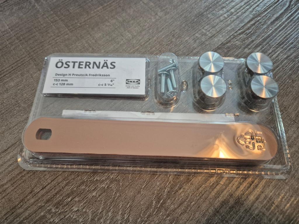 ÖSTERNÄS
Leren handgreep, gelooid leer, 135 mm, Ophalen, Nieuw, Overige materialen