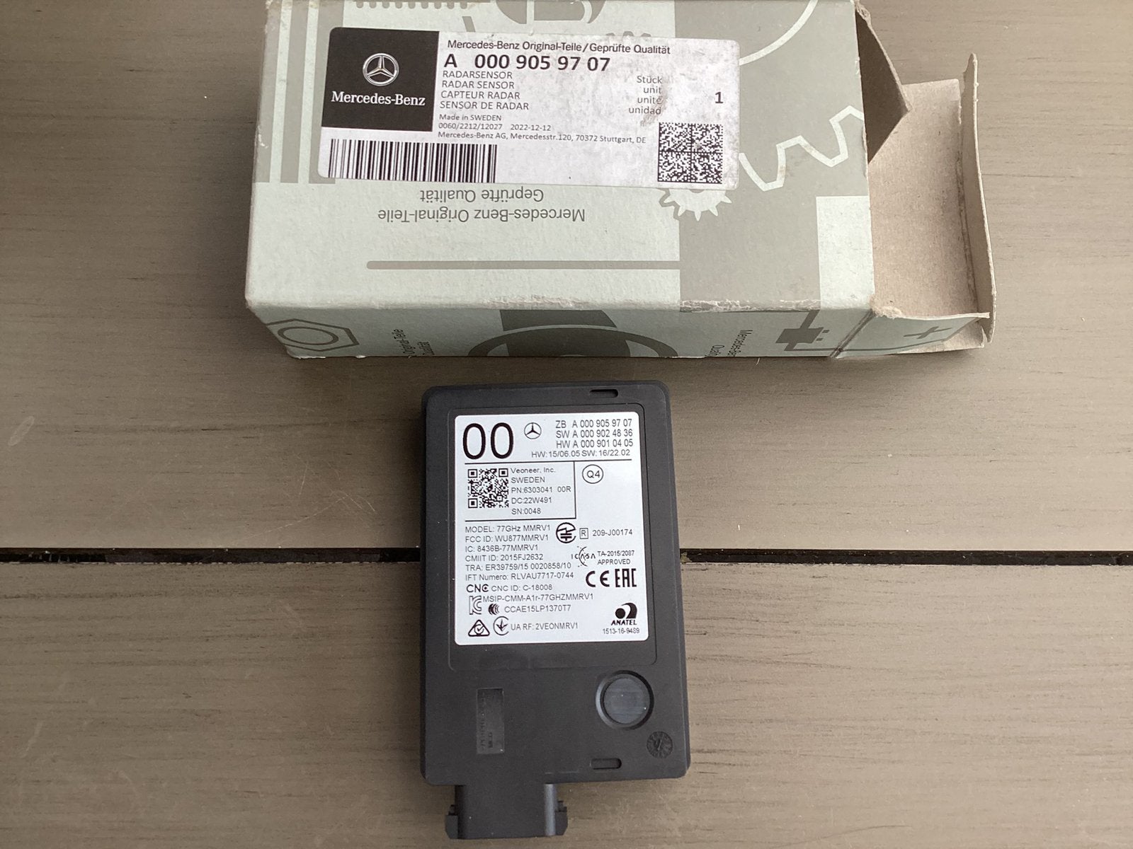 Mercedes E klasse W213  radarsensor A0009059707, Ophalen of Verzenden, Nieuw
