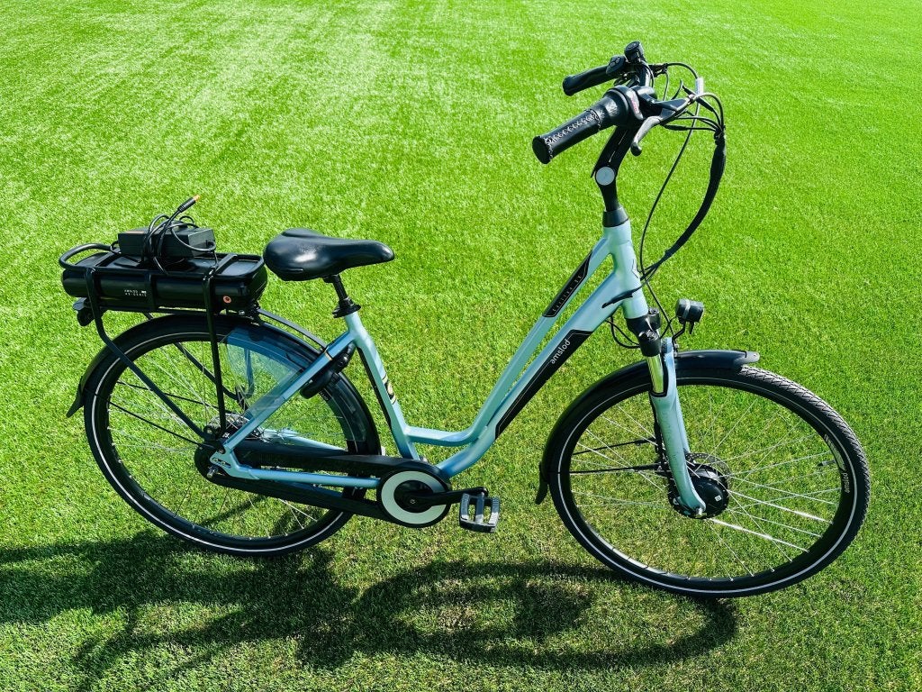 Amslod Carlton SX elektrische damesfiets, Gebruikt, Niet ingevuld, Ophalen of Verzenden, 50 km per accu of meer