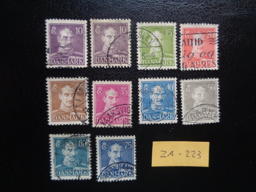 denemarken - koning christiaan 1942/1946 (za-223), Ophalen of Verzenden, Denemarken, Gestempeld
