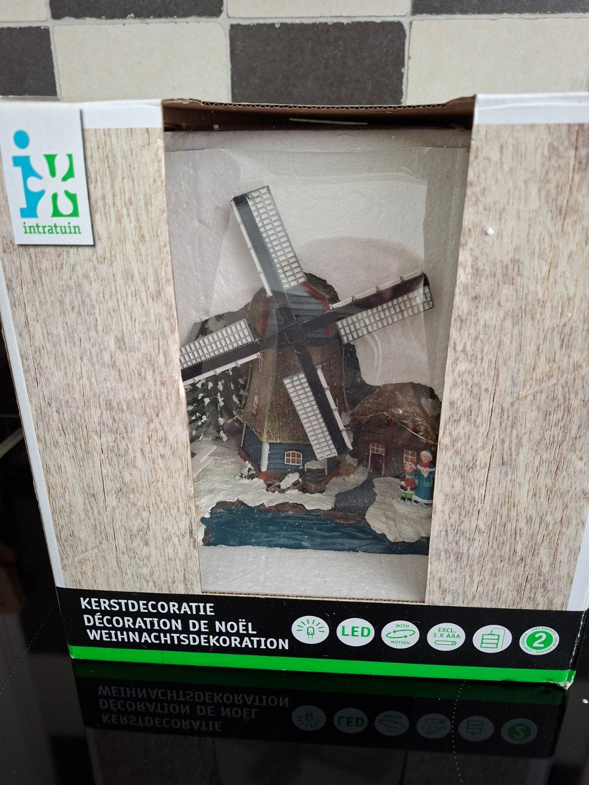 Intratuin Kersthuisje Molen aan het water, Diversen, Ophalen of Verzenden, Zo goed als nieuw