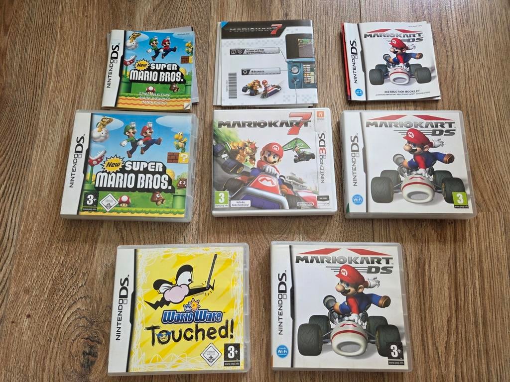5 Lege Nintendo DS doosjes Mario Kart, New Super Mario Bros, Spelcomputers en Games, Ophalen of Verzenden, Gebruikt