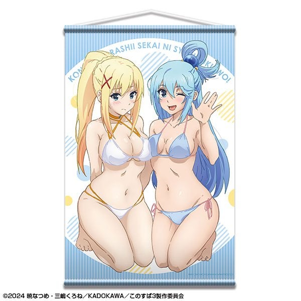 Konosuba B2 Tapijt Aqua & Darkness Badpakken, Ophalen of Verzenden, Nieuw