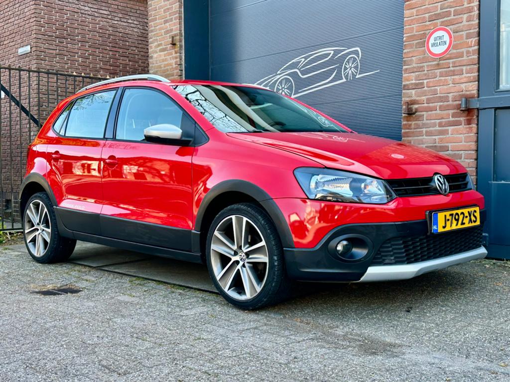 Volkswagen Polo 1.2 TSI 77KW DSG 2010 Rood, Stof, 40 €/maand, Grijs, Elektrische ramen