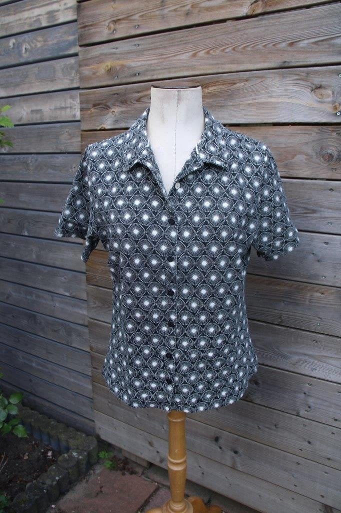 Blouse zwart/ offwhite 4Funky Flavours mt XXL Vaste prijs, Zwart, Maat 46/48 (XL) of groter, 4funkyflavours, Ophalen of Verzenden