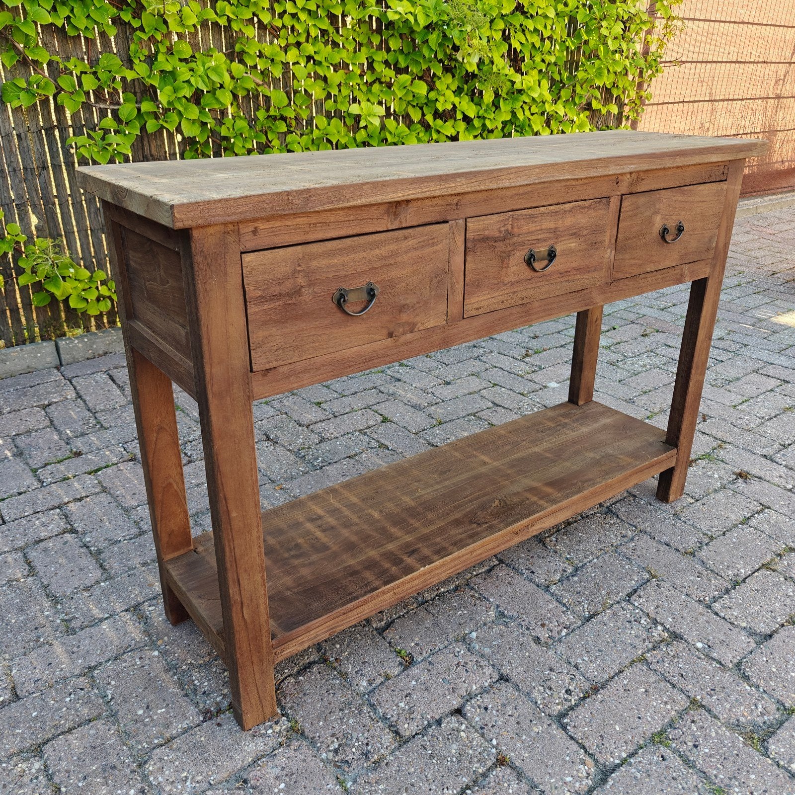 Sidetable teakhout 120 cm NIEUW, Huis en Inrichting, Ophalen, 100 tot 150 cm, Teakhout, Nieuw