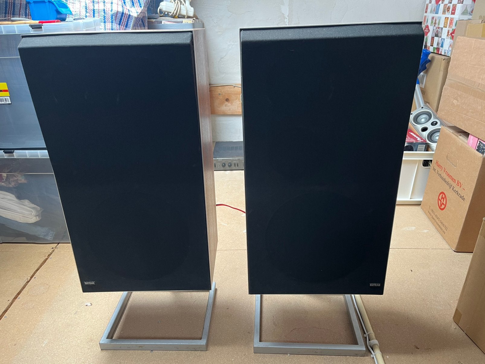 2 B&o Beovox S75 luidsprekers te koop, Ophalen, Stereo speakers, Gebruikt, Inclusief standaarden
