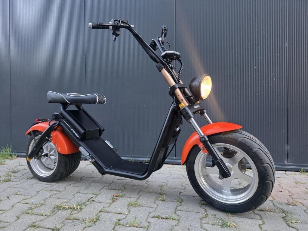 Nette Spyder Wheelz E-Chopper Elektrische scooter Zwa/oranje, Overige merken, Ophalen of Verzenden, Zo goed als nieuw, Spyder Wheelz