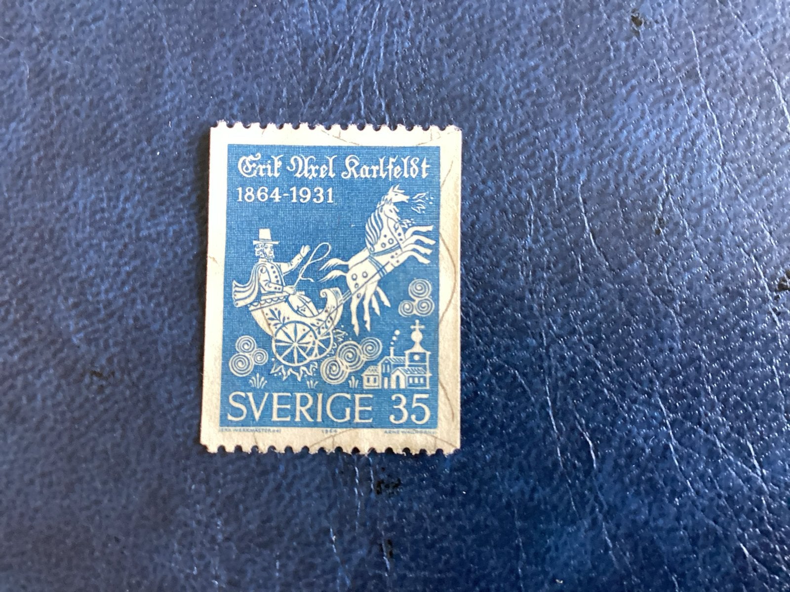 Zweden 1964- Mi.515-  Erik Axel Karlfeldt 1864-1931, Ophalen of Verzenden, Zweden, Gestempeld