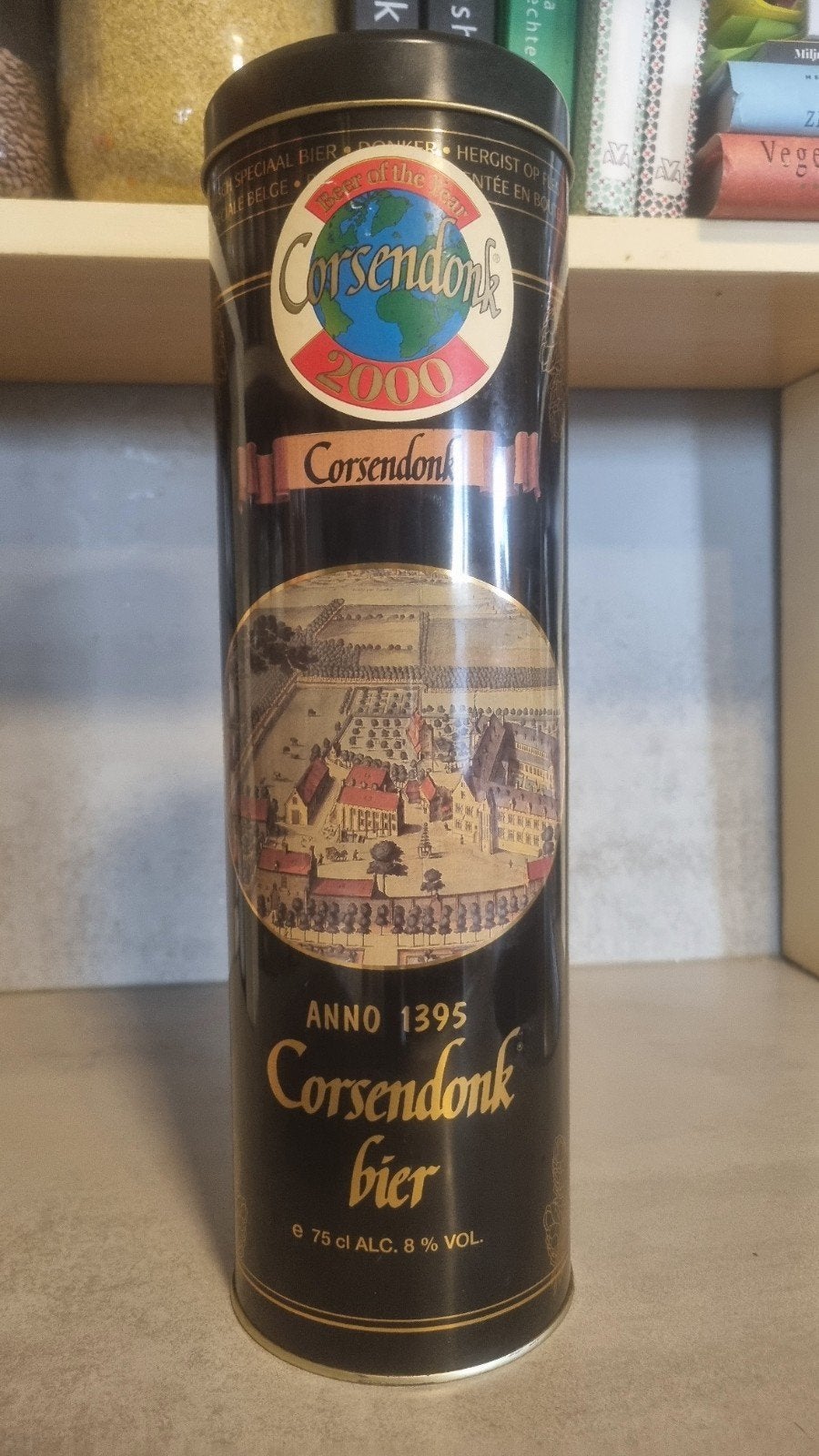Corsendonk 75cl + koker: Beer of the Year 2000, tht '01, Ophalen of Verzenden, Zo goed als nieuw, Flesje(s), Overige merken