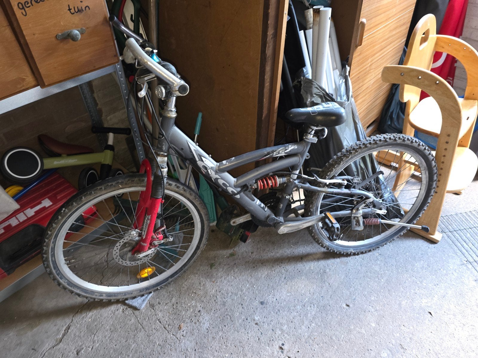Gebruikte mountainbike met schijfremmen, Gebruikt, Schijfrem, 53 tot 57 cm, Ophalen