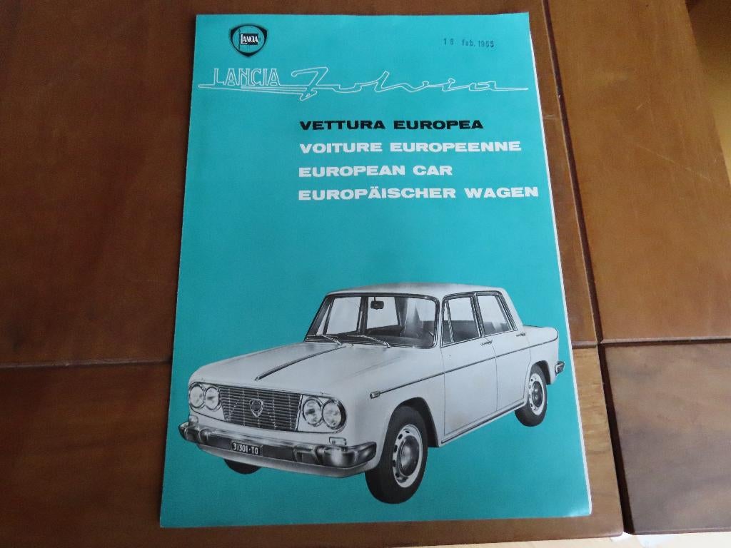 Folder Lancia Fulvia 1964, De Europese auto, Ophalen of Verzenden, Zo goed als nieuw, Overige merken, Lancia