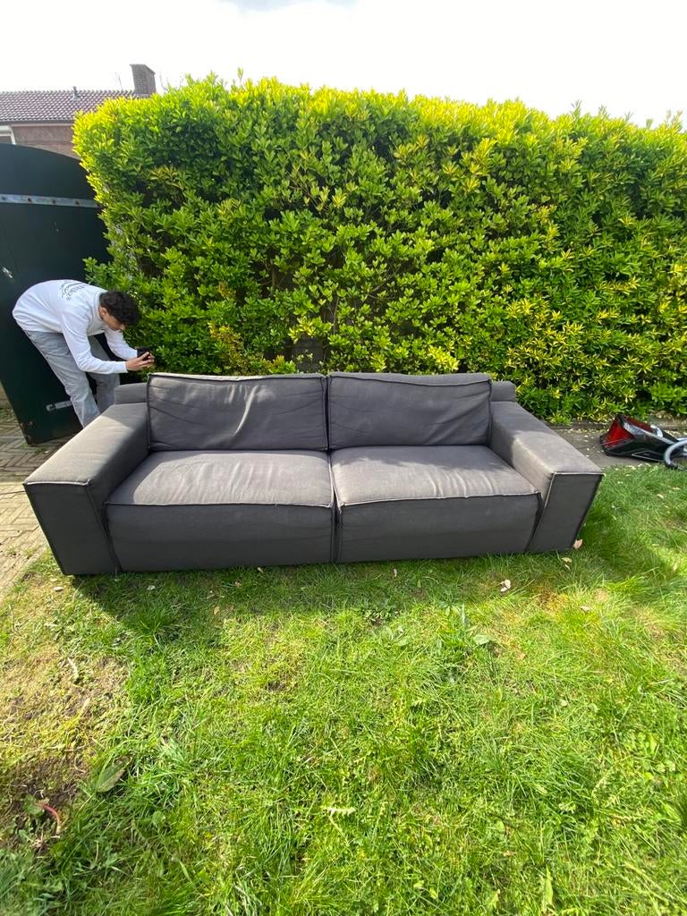 Grijze bank, Tuin en Terras, Tuinsets en Loungesets, Ophalen, Zo goed als nieuw, Bank