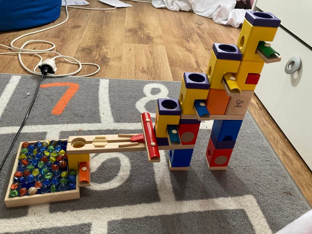 Quadrilla houten knikkerbaan Music Motion, Kinderen en Baby's, Speelgoed | Houten speelgoed, Ophalen, Zo goed als nieuw, Overige typen