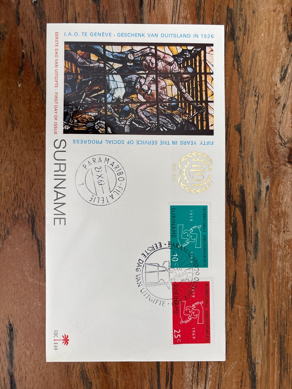 Suriname Eerste Dag Uitgifte - 1979 - Social Progress, Ophalen of Verzenden, Onbeschreven, Rest van de wereld