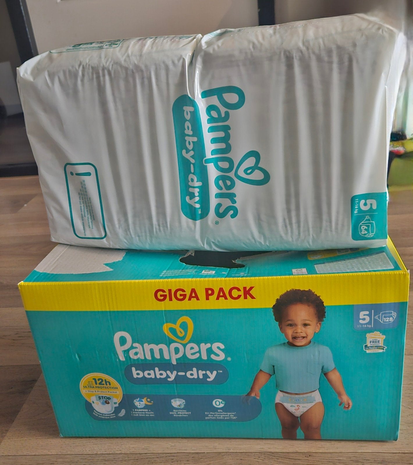 Pampers Baby-Dry Luiers Maat 5 (192 luiers), Ophalen, Nieuw