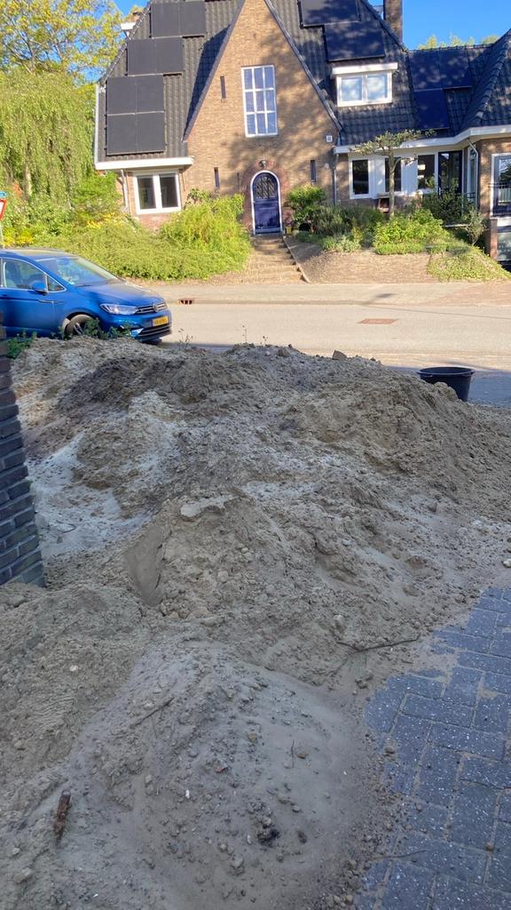 Zandgrond voor trampoline of ophogen, Tuin en Terras, Zand, Ophalen, Gebruikt, Ophoogzand