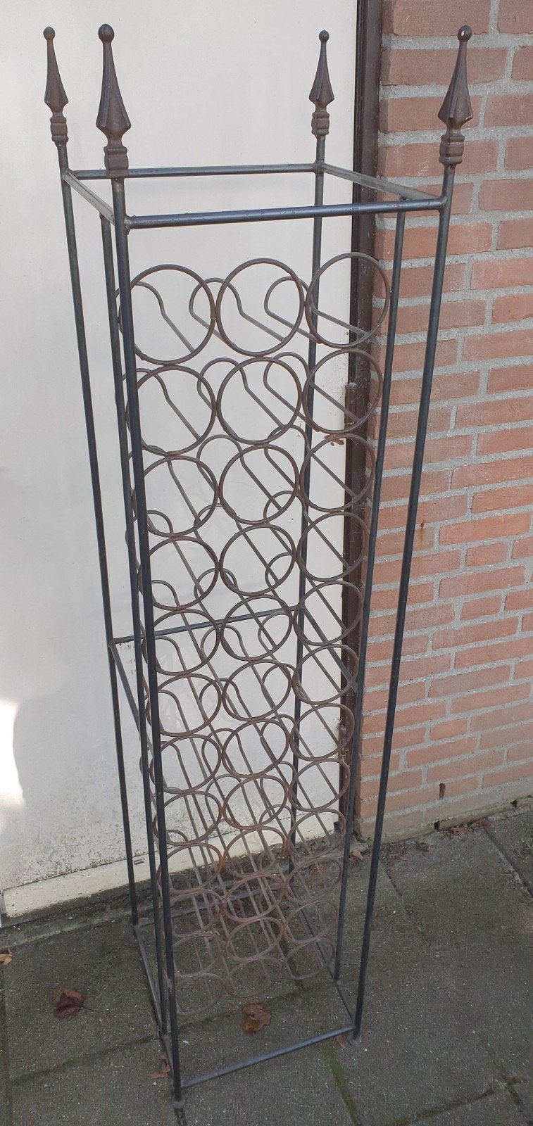 Wijnrek van metaal - Vintage stijl, Ophalen, Gebruikt, 25 flessen of meer, 75 – 100