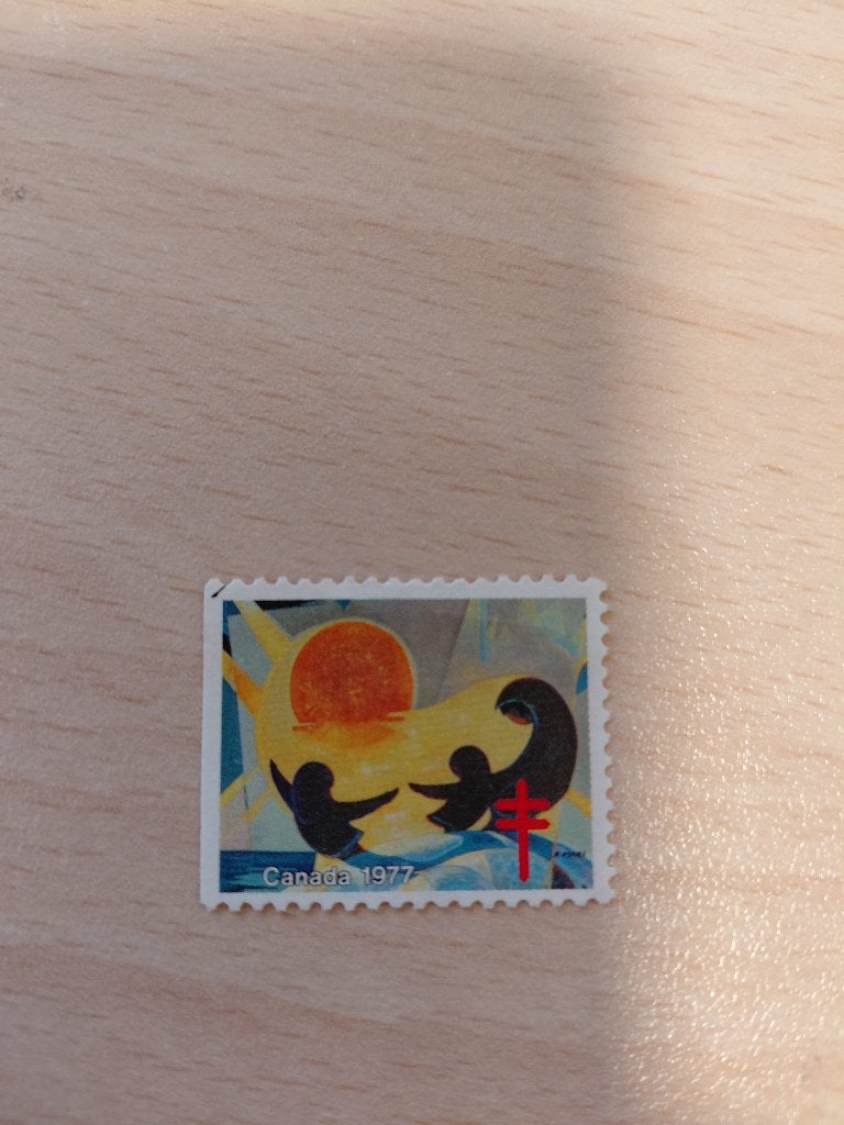 1977 Canada sluitzegel? Kerst, Verzenden, Gestempeld, Noord-Amerika