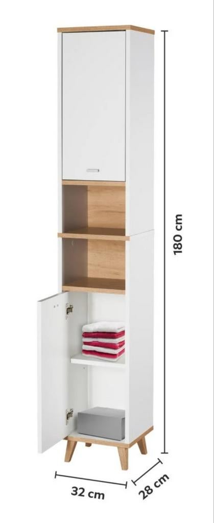 Badkamerkast "corfu", Ophalen, Zo goed als nieuw, 25 tot 50 cm, (Half)hoge kast